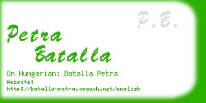 petra batalla business card